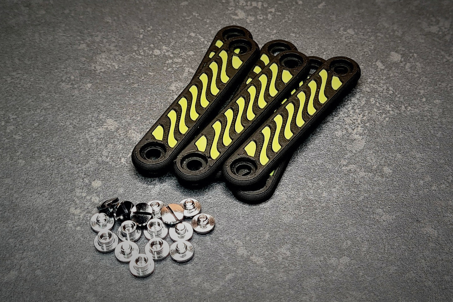 Handle Set PLA - Dual Line - Yellow/Black - 3-Pack