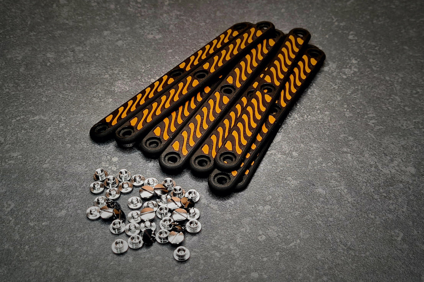 Handle Set PLA - Orange/Black - 6-Pack