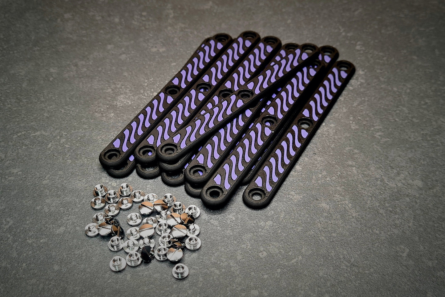 Handle Set PLA - Purple/Black - 6-Pack
