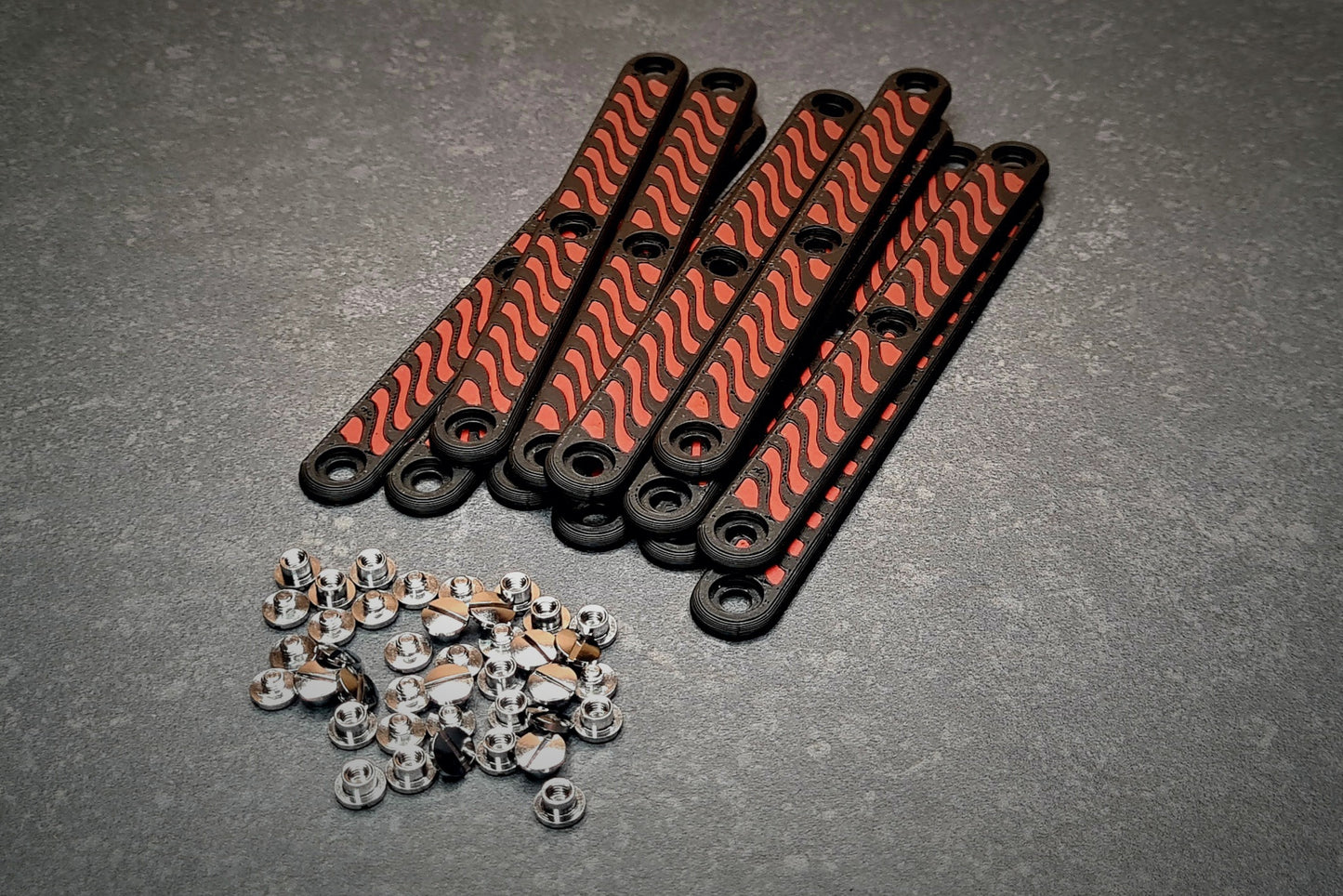 Handle Set PLA - Red/Black - 6-Pack