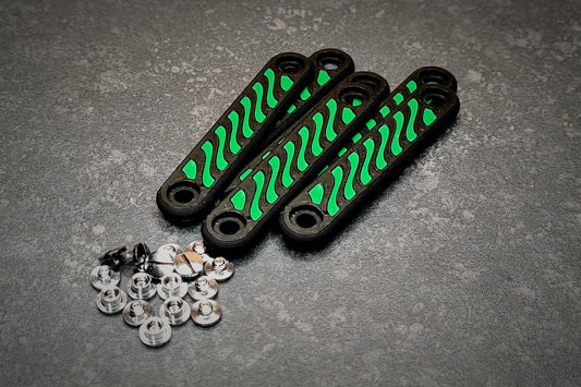 Handle Set PLA - Dual Line - Green/Black - 3-Pack