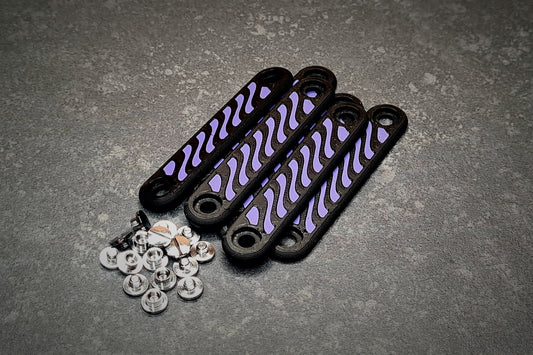 Handle Set PLA - Dual Line - Purple/Black - 3-Pack