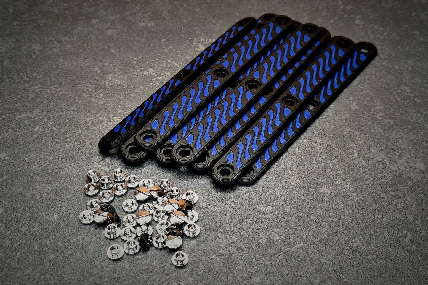Handle Set PLA - Blue/Black - 6-Pack